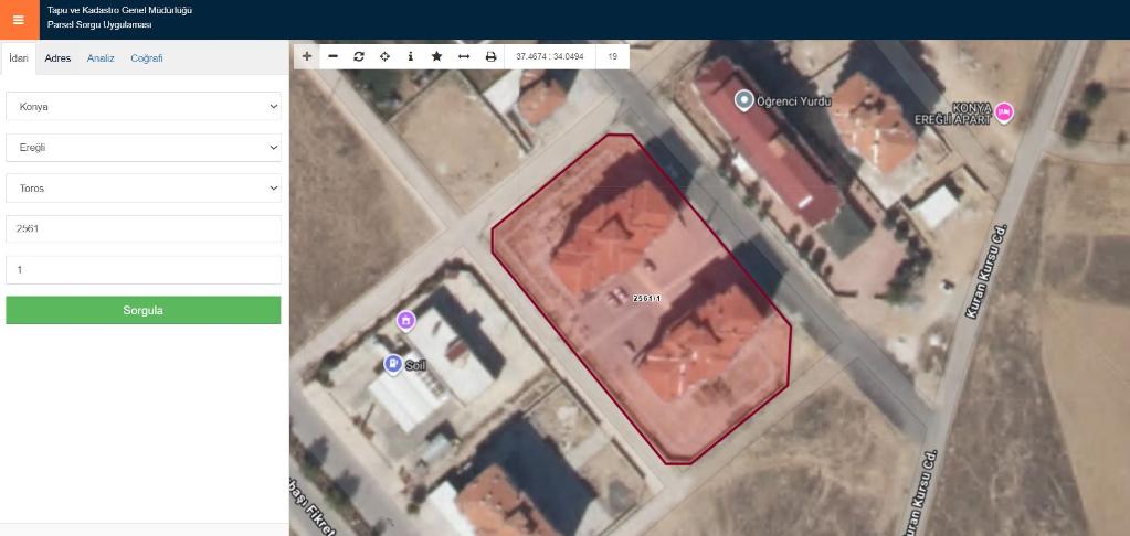 KONYA EREĞLİ TOROS MAHALLESİ'NDE SATILIK DAİRE (QNB-7669)