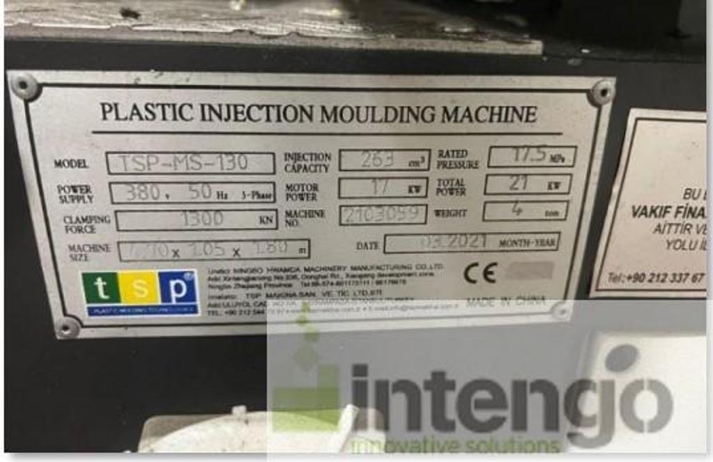 Vakıf Leasing'ten Satılık Enjeksiyon Makinesi