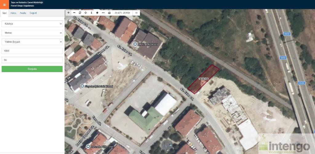 KÜTAHYA MERKEZ YILDIRIM BEYAZIT MAHALLESİ'NDE SATILIK ARSA HİSSESİ (L-3599)