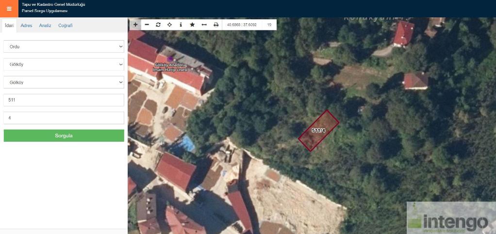 ORDU GÖLKÖY MAHALLESİ'NDE SATILIK İMARLI ARSA (AB-1252)