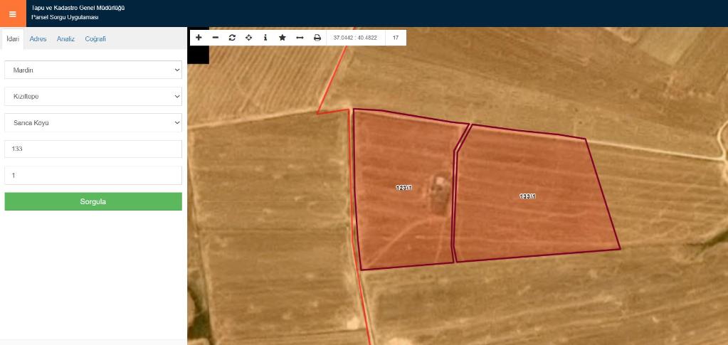 KIZILTEPE SARICA KÖYÜ'NDE SATILIK 2 ADET TARLA (T-305352)
