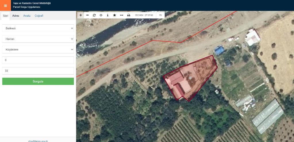 HAVRAN KÜÇÜKDERE MAHALLESİ'NDE SATILIK ÇİFTLİK HİSSESİ (TKA-640)