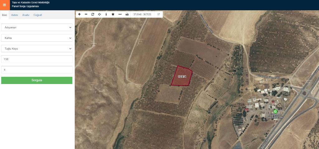 KAHTA TUĞLU KÖYÜ'NDE SATILIK BAĞ (R-1535) — foto 13