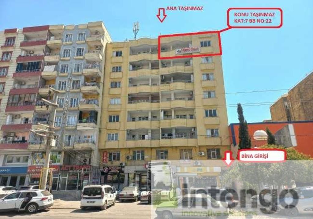 KIZILTEPE İPEK MAHALLESİ'NDE SATILIK CADDE ÜZERİ DAİRE (R-1931) — foto 2